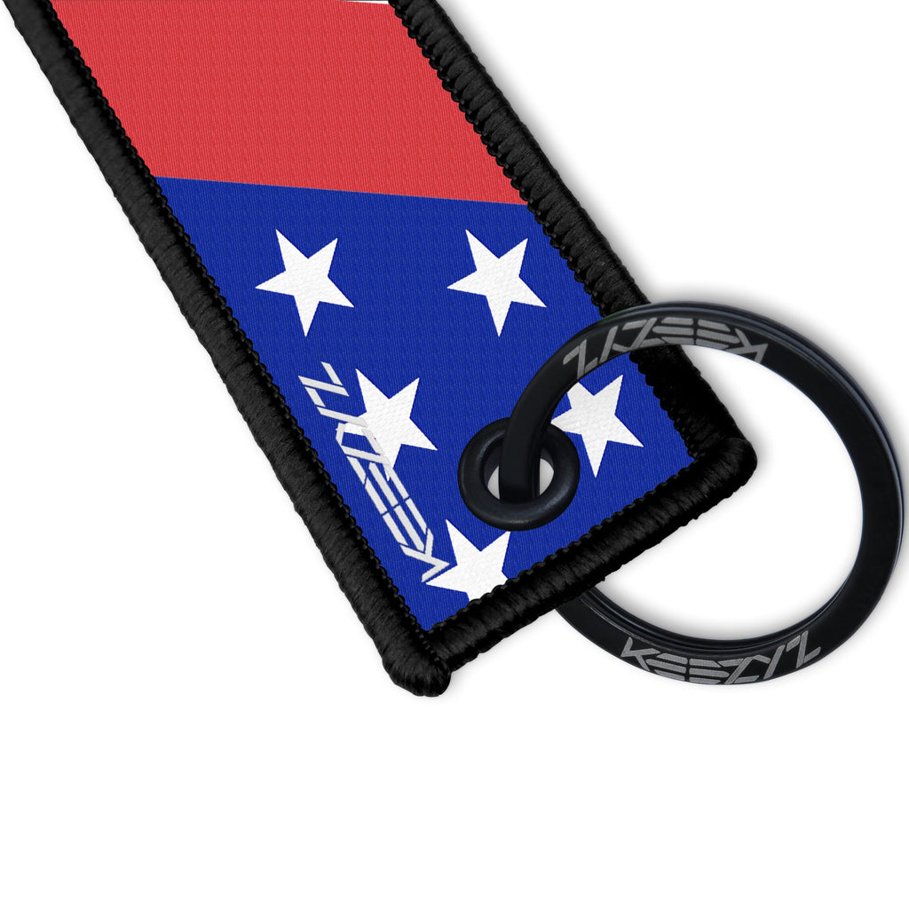 American Flag Keychain | Patriotic USA Gift | Stars & Stripes Key Tag for Everyday Patriots