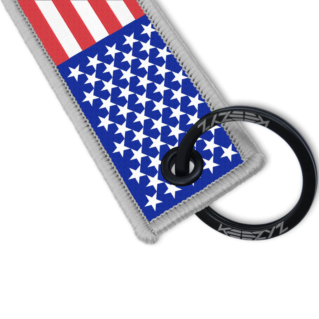 American Flag Keychain | Patriotic USA Gift | Stars & Stripes Key Tag for Everyday Patriots