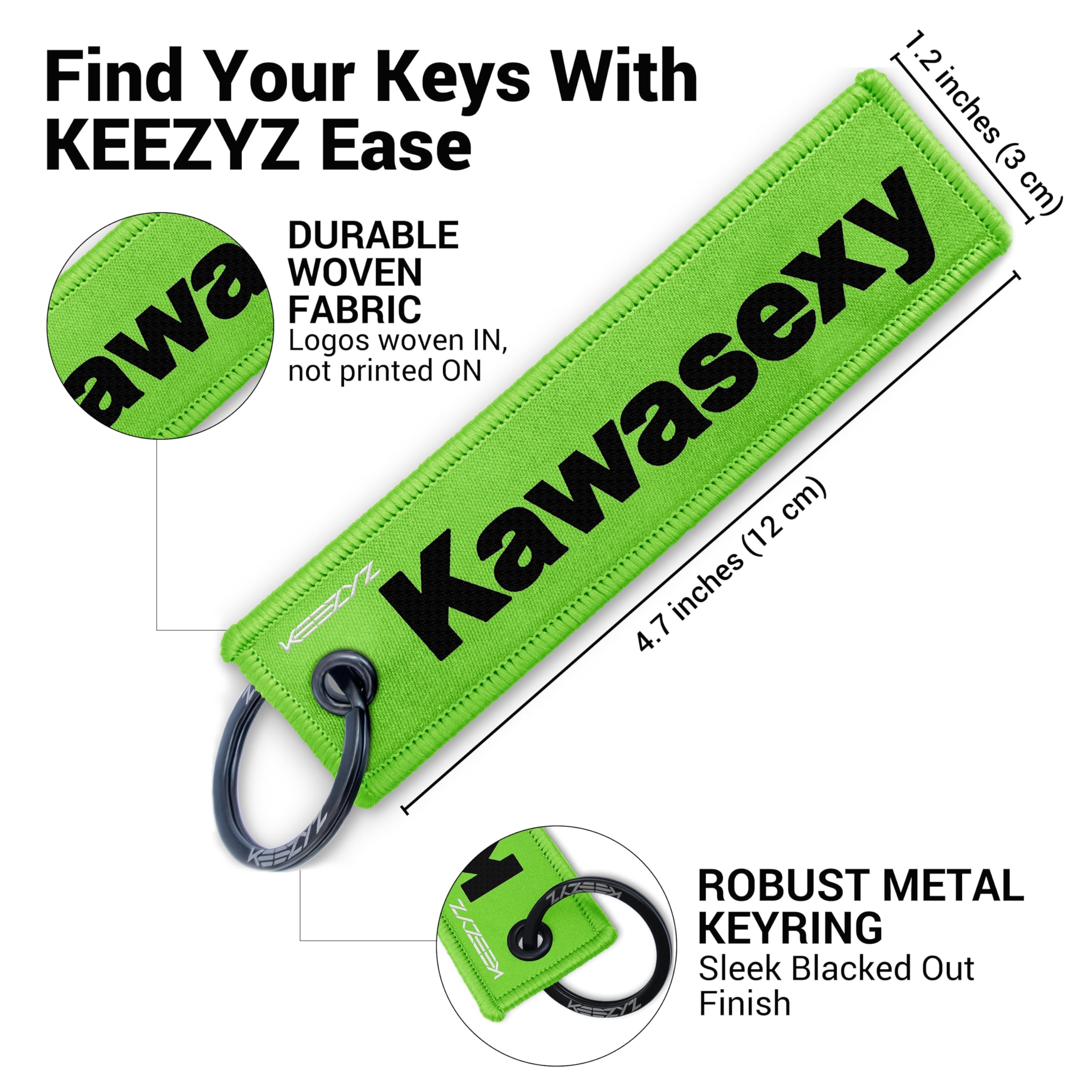 Kawasexy Key Tag | Funny Keychain For Kawasaki Motorcycle, ATV & Dirt Bike | Sexy Rider Gift, Parody Jet Tag Accessory