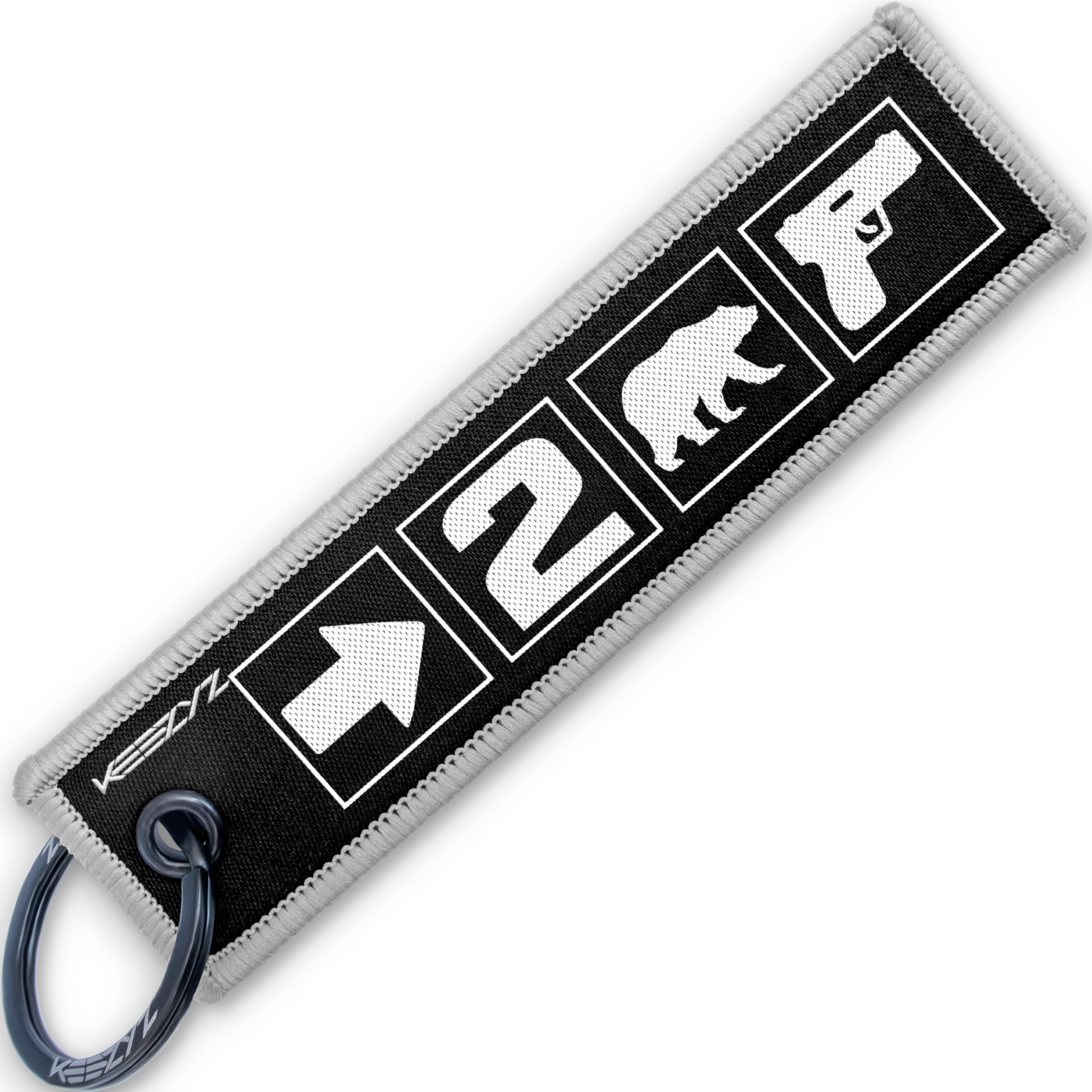 Right to Bear Arms Keychain | Patriotic Key Tag for 2A Advocates, Constitutionalist Gift, Freedom Defender Statement