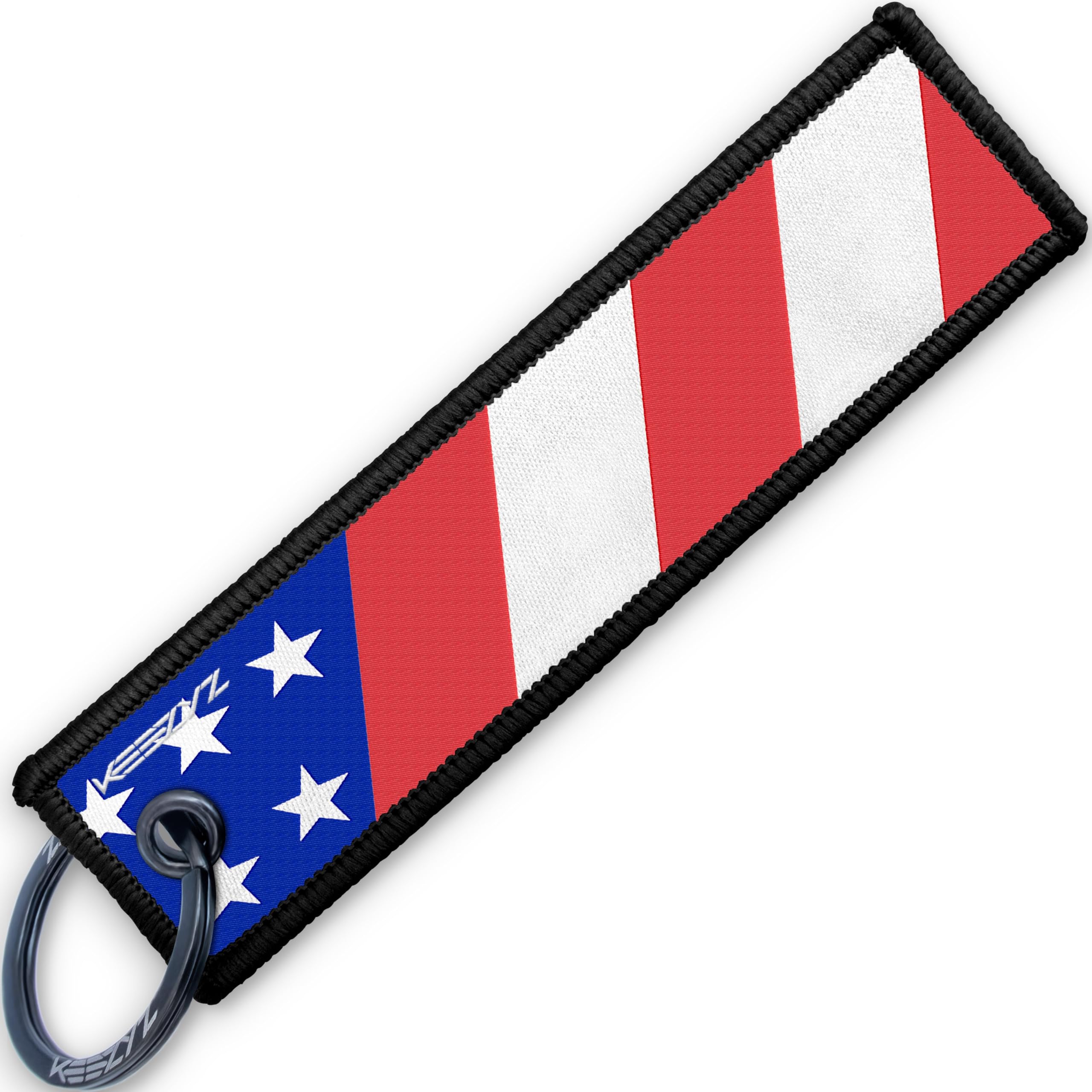 American Flag Keychain | Patriotic USA Gift | Stars & Stripes Key Tag for Everyday Patriots