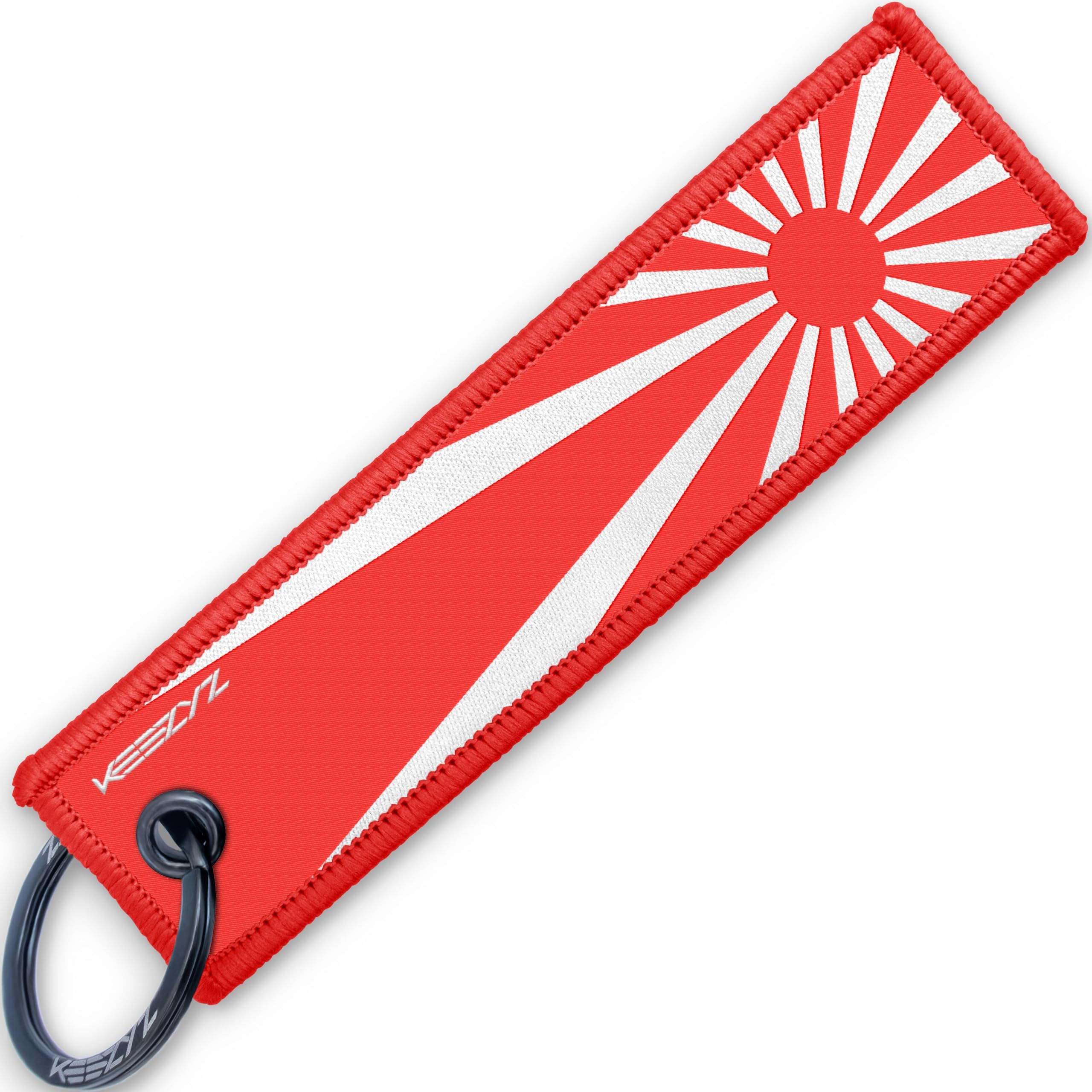 Rising Sun Keychain for Japanese Cars - Tuner Culture Key Tag, JDM Enthusiast Gift, Drift Car Accessory