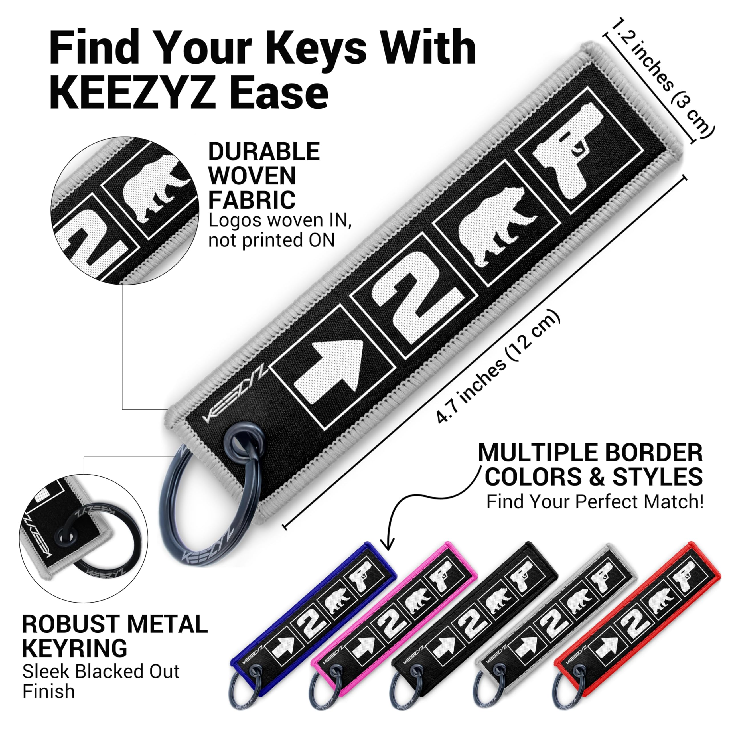 Right to Bear Arms Keychain | Patriotic Key Tag for 2A Advocates, Constitutionalist Gift, Freedom Defender Statement